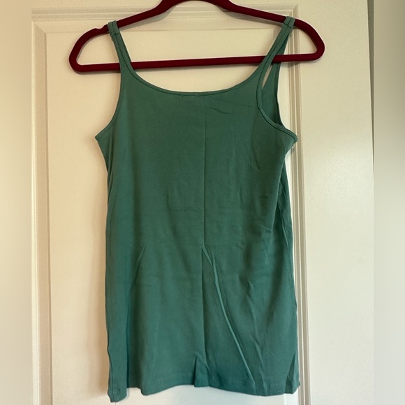 J Crew Turquoise Tank with Ruffle Details - Picture 3 of 3